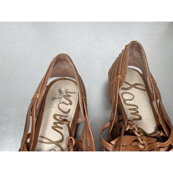 Sam Edelman Leather Woven Fisherman Shoes Summer Size 6.5 Avianna Loafer - Picture 3 of 6